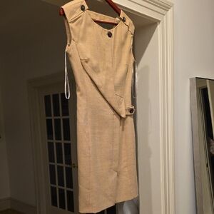 Karen Millen Beige Sleeveless Dress